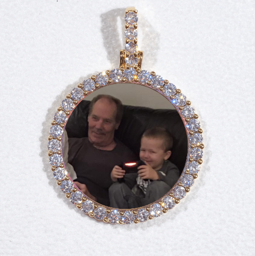 3D CIRCLE CUSTOM PICTURE PENDANT SMALL SIZE