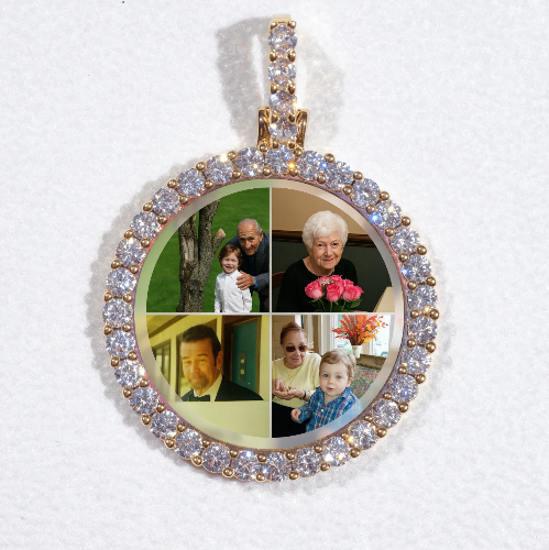 3D CIRCLE CUSTOM PICTURE PENDANT SMALL SIZE