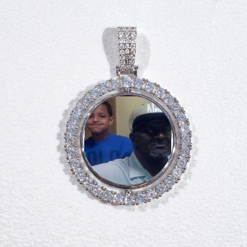 3D Spinning 2-Faced Custom Picture Pendant