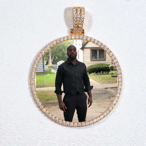 MEDIUM 3D CIRCLE CUSTOM PICTURE PENDANT