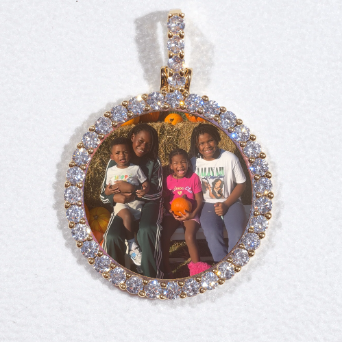 3D CIRCLE CUSTOM PICTURE PENDANT SMALL SIZE