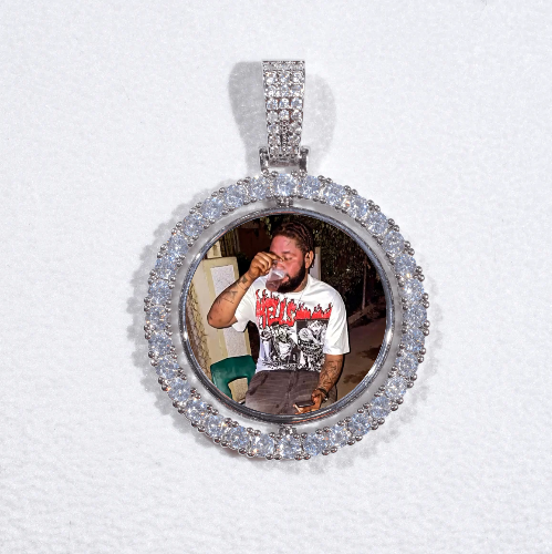 3D Spinning 2-Faced Custom Picture Pendant