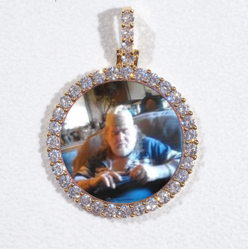 3D CIRCLE CUSTOM PICTURE PENDANT SMALL SIZE