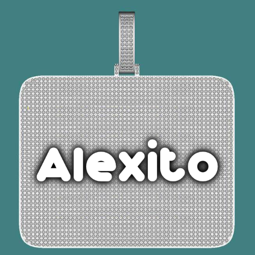 CUSTOM LETTER NECKLACE 3D BIG SQUARE