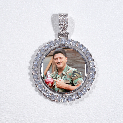 3D Spinning 2-Faced Custom Picture Pendant