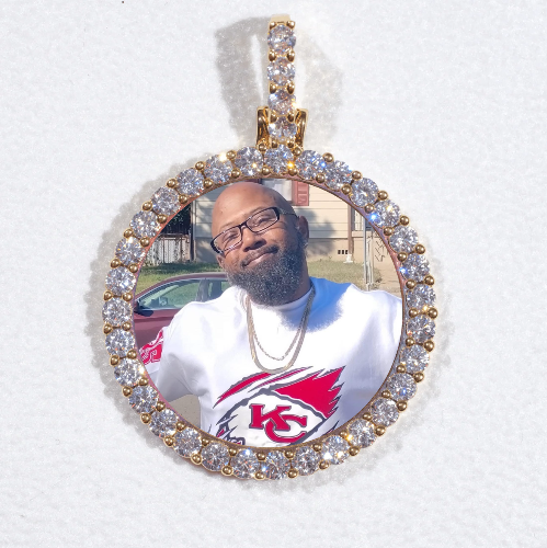 3D CIRCLE CUSTOM PICTURE PENDANT SMALL SIZE