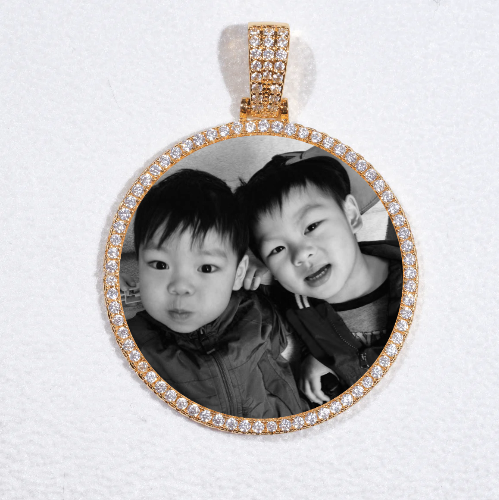 MEDIUM 3D CIRCLE CUSTOM PICTURE PENDANT