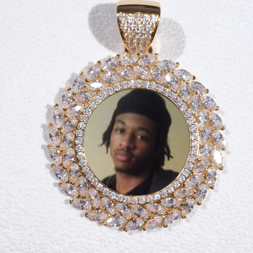 Large 3D Wheat Ear Custom Picture Pendant