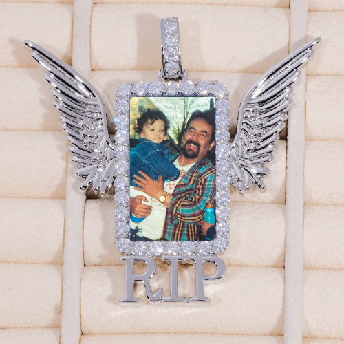RIP WING 3D CUSTOM PICTURE PENDANT