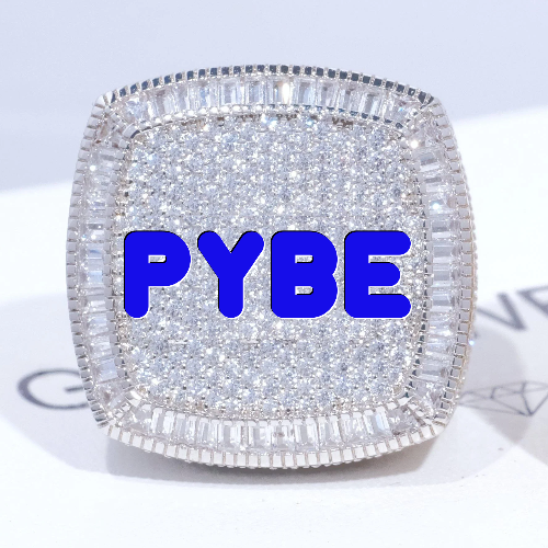 CUSTOM LETTER 3D ICED RING