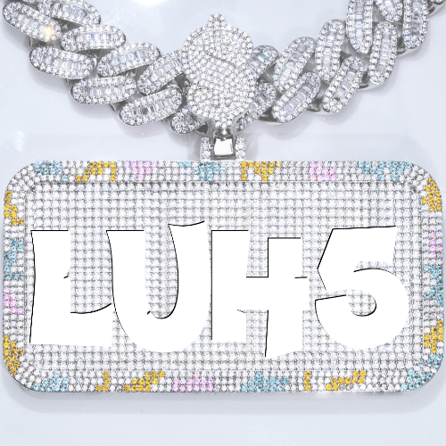 CUSTOM LETTER NECKLACE 3D COLORFUL SQUARE