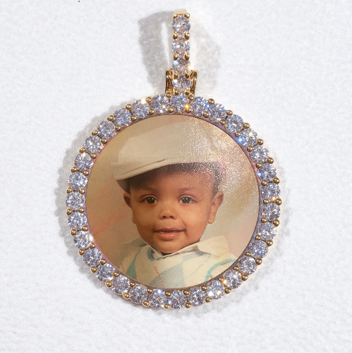 3D CIRCLE CUSTOM PICTURE PENDANT SMALL SIZE