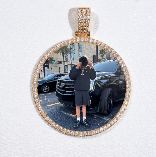 MEDIUM 3D CIRCLE CUSTOM PICTURE PENDANT