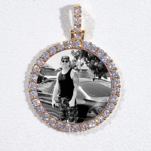 3D CIRCLE CUSTOM PICTURE PENDANT SMALL SIZE