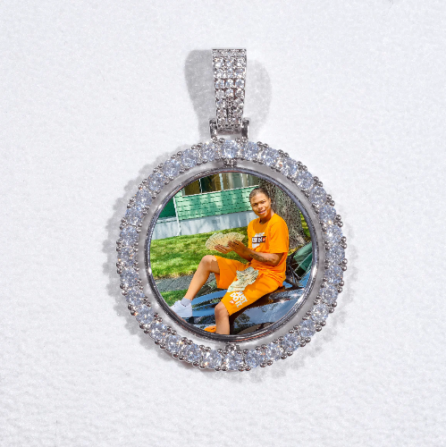3D Spinning 2-Faced Custom Picture Pendant