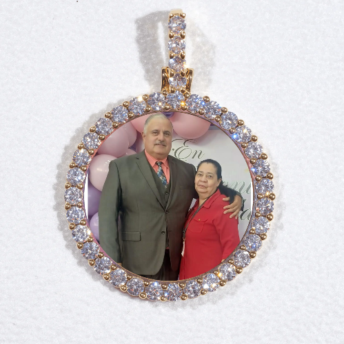 3D CIRCLE CUSTOM PICTURE PENDANT SMALL SIZE