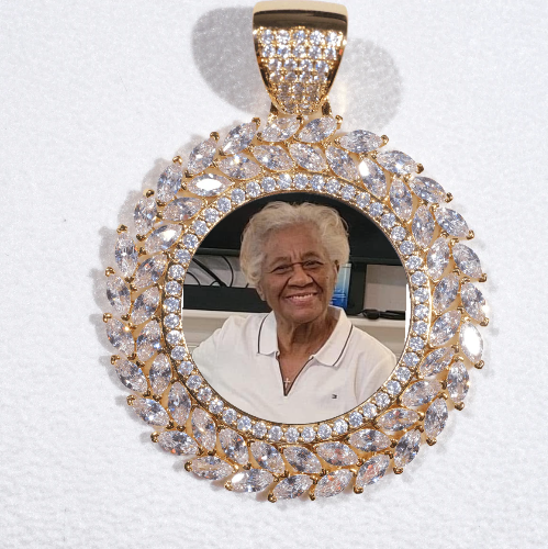Large 3D Wheat Ear Custom Picture Pendant
