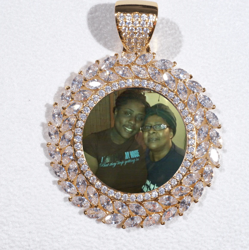 Large 3D Wheat Ear Custom Picture Pendant