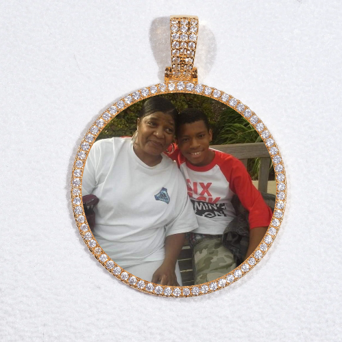 MEDIUM 3D CIRCLE CUSTOM PICTURE PENDANT
