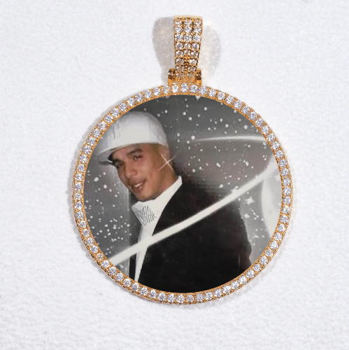 MEDIUM 3D CIRCLE CUSTOM PICTURE PENDANT