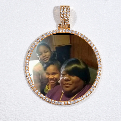 MEDIUM 3D CIRCLE CUSTOM PICTURE PENDANT