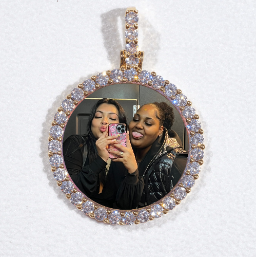 3D CIRCLE CUSTOM PICTURE PENDANT SMALL SIZE