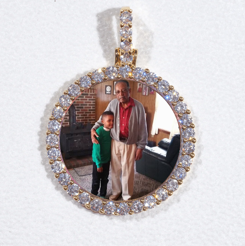 3D CIRCLE CUSTOM PICTURE PENDANT SMALL SIZE