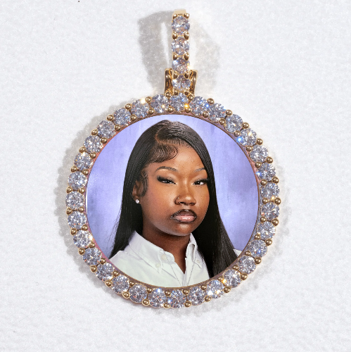 3D CIRCLE CUSTOM PICTURE PENDANT SMALL SIZE