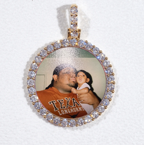3D CIRCLE CUSTOM PICTURE PENDANT SMALL SIZE