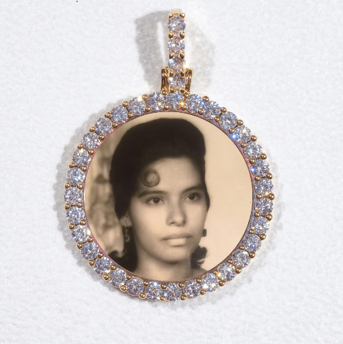 3D CIRCLE CUSTOM PICTURE PENDANT SMALL SIZE