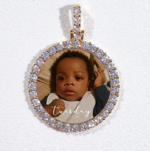 3D CIRCLE CUSTOM PICTURE PENDANT SMALL SIZE