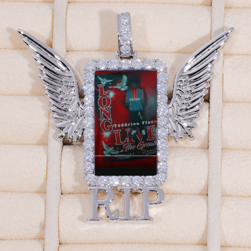 RIP WING 3D CUSTOM PICTURE PENDANT