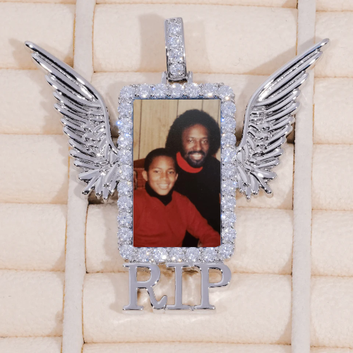 RIP WING 3D CUSTOM PICTURE PENDANT