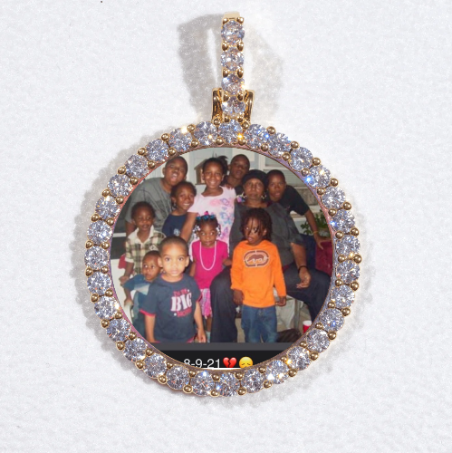 3D CIRCLE CUSTOM PICTURE PENDANT SMALL SIZE