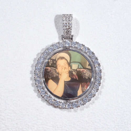 3D Spinning 2-Faced Custom Picture Pendant