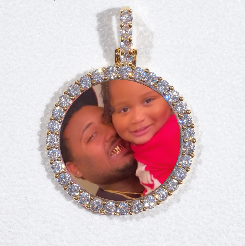 3D CIRCLE CUSTOM PICTURE PENDANT SMALL SIZE