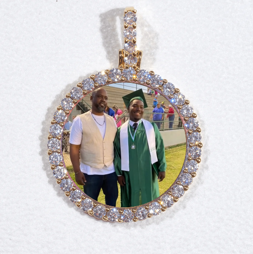 3D CIRCLE CUSTOM PICTURE PENDANT SMALL SIZE