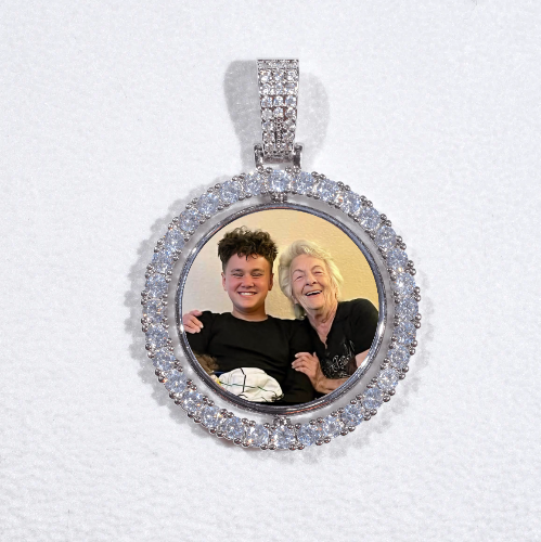 3D Spinning 2-Faced Custom Picture Pendant