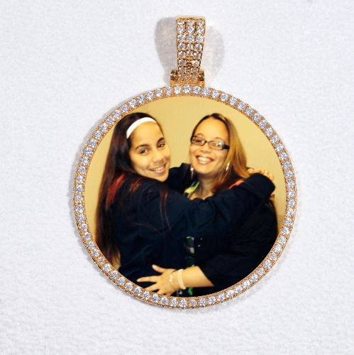 MEDIUM 3D CIRCLE CUSTOM PICTURE PENDANT