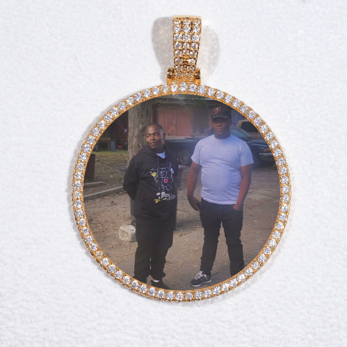 MEDIUM 3D CIRCLE CUSTOM PICTURE PENDANT