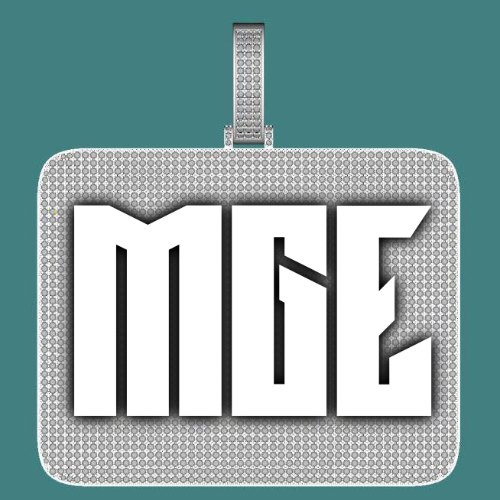 CUSTOM LETTER NECKLACE 3D BIG SQUARE