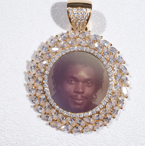 Large 3D Wheat Ear Custom Picture Pendant