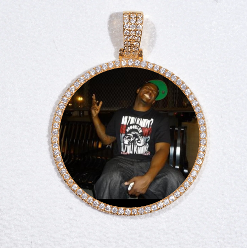 MEDIUM 3D CIRCLE CUSTOM PICTURE PENDANT