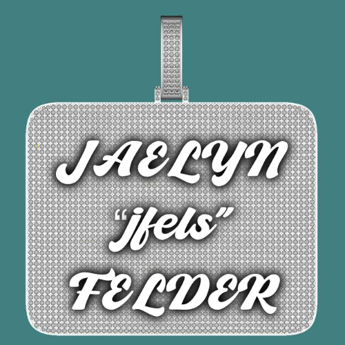 CUSTOM LETTER NECKLACE 3D BIG SQUARE