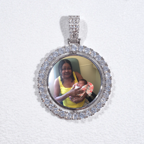 3D Spinning 2-Faced Custom Picture Pendant