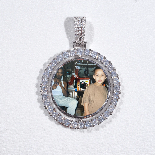 3D Spinning 2-Faced Custom Picture Pendant