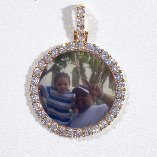 3D CIRCLE CUSTOM PICTURE PENDANT SMALL SIZE
