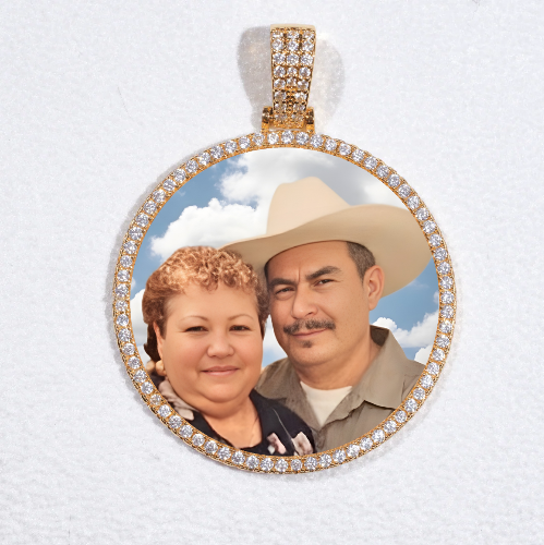 MEDIUM 3D CIRCLE CUSTOM PICTURE PENDANT
