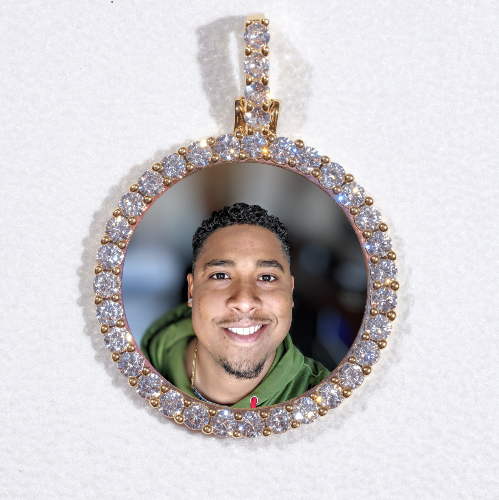 3D CIRCLE CUSTOM PICTURE PENDANT SMALL SIZE