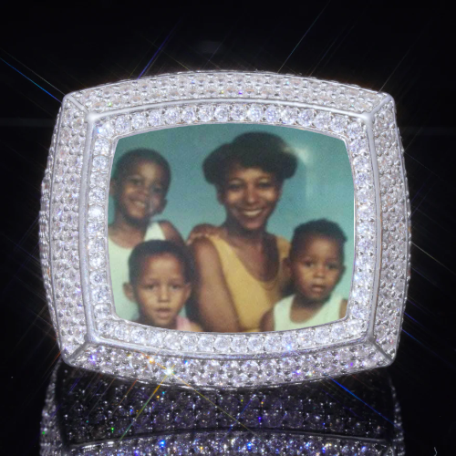 3D CUSTOM PICTURE ICED RING